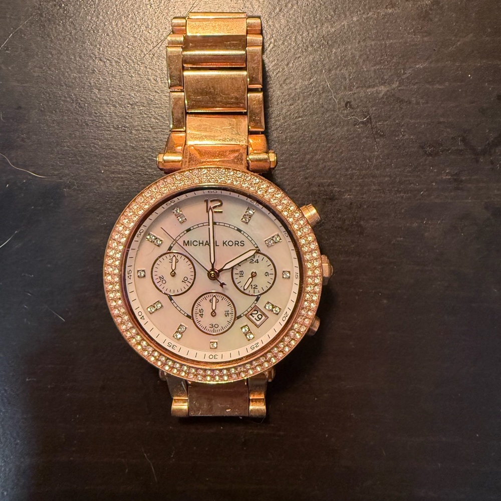 Michael Kors Rose Gold Chronograph Watch
